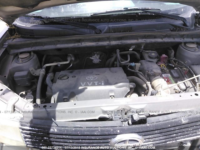 JTLKT324X50172940 - 2005 TOYOTA SCION XB Silber Foto 10
