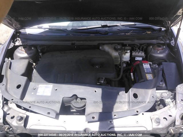 1G1ZC5E02AF228870 - 2010 CHEVROLET MALIBU 1LT ყავისფერი ფოტო 10