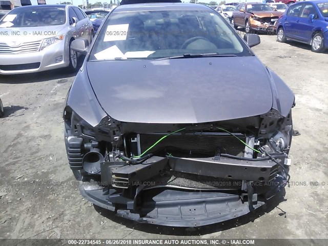 1G1ZC5E02AF228870 - 2010 CHEVROLET MALIBU 1LT ყავისფერი ფოტო 6