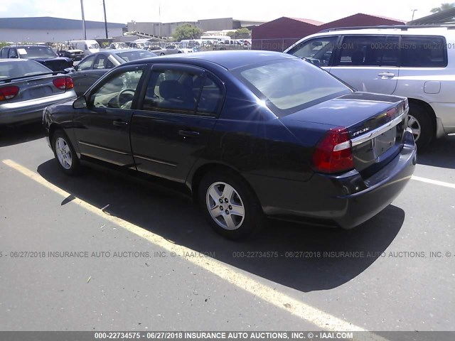1G1ZT54844F150958 - 2004 CHEVROLET MALIBU LS Dark Blue photo 3