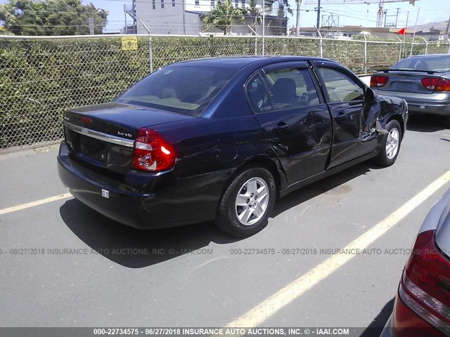 1G1ZT54844F150958 - 2004 CHEVROLET MALIBU LS Dark Blue photo 4