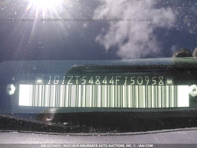 1G1ZT54844F150958 - 2004 CHEVROLET MALIBU LS Dark Blue photo 9