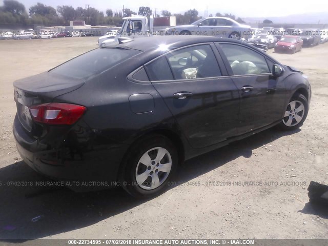 1G1BC5SM9J7192517 - 2018 CHEVROLET CRUZE LS BLACK photo 4