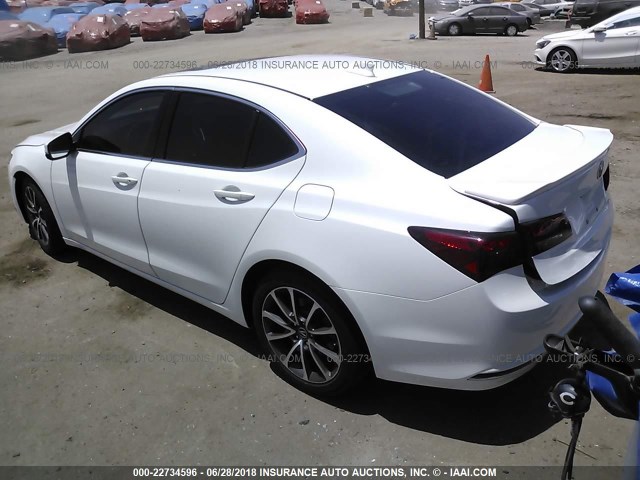 19UUB2F31FA019928 - 2015 ACURA TLX WHITE photo 3