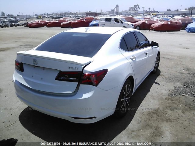 19UUB2F31FA019928 - 2015 ACURA TLX WHITE photo 4