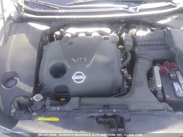 1N4AA5AP1CC802107 - 2012 NISSAN MAXIMA S/SV 白色 照片 10