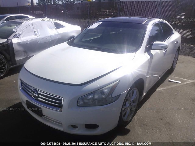 1N4AA5AP1CC802107 - 2012 NISSAN MAXIMA S/SV 白色 照片 2