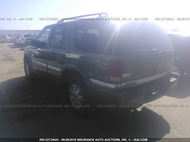 1GKDT13W612119163 - 2001 GMC JIMMY GREEN photo 3