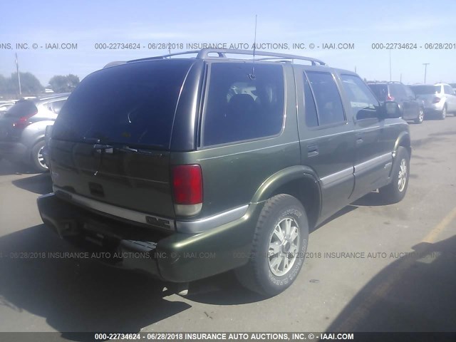 1GKDT13W612119163 - 2001 GMC JIMMY GREEN photo 4