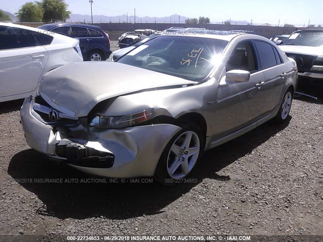 19UUA66224A041290 - 2004 ACURA TL GOLD photo 2