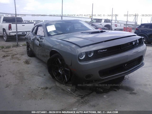 2C3CDZBT8HH635959 - 2017 DODGE CHALLENGER R/T GRAY photo 1