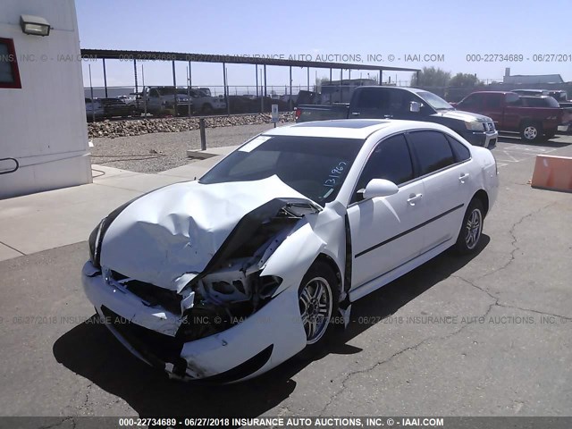 2G1WB5E37E1131967 - 2014 CHEVROLET IMPALA LIMITED LT WHITE photo 2