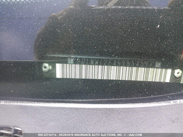 2G1WW12E459334397 - 2005 CHEVROLET MONTE CARLO LS 银色 照片 9