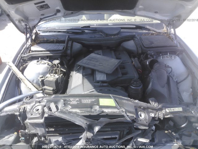 WBADT63453CK38646 - 2003 BMW 530 I AUTOMATIC SILVER photo 10