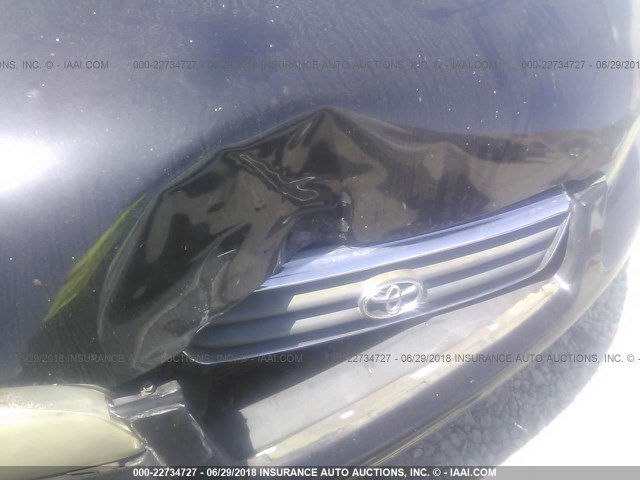 4T1BF22K0YU953986 - 2000 TOYOTA CAMRY LE/XLE BLACK photo 6