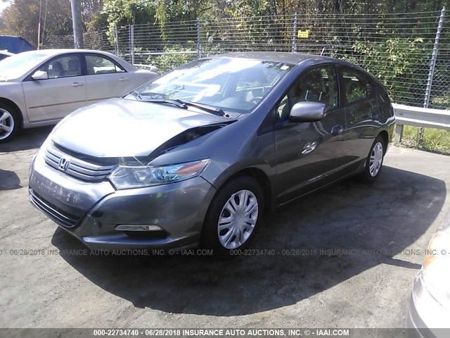 JHMZE2H39BS003133 - 2011 HONDA INSIGHT GRAY photo 2