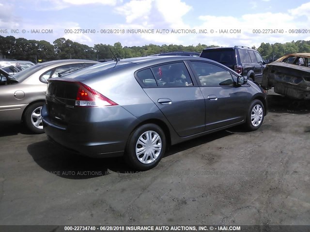 JHMZE2H39BS003133 - 2011 HONDA INSIGHT GRAY photo 4