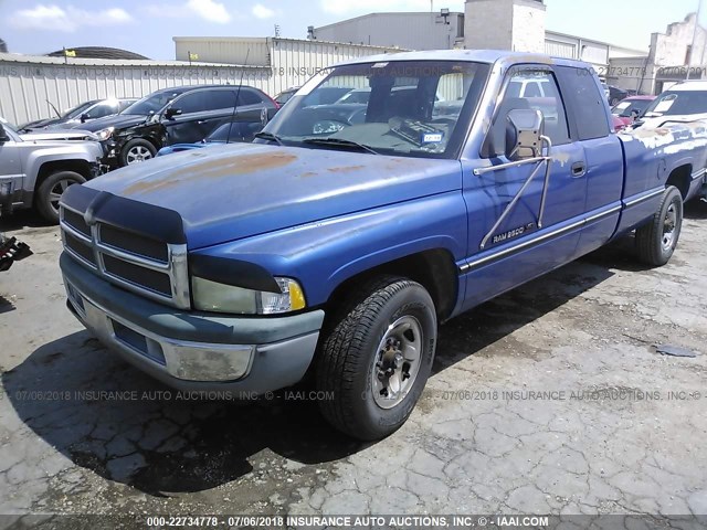 3B7KC23W6VM566874 - 1997 DODGE RAM 2500 BLUE photo 2