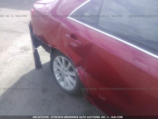 4T1BD1FK6EU116908 - 2014 TOYOTA CAMRY HYBRID/LE/XLE 红色 照片 6