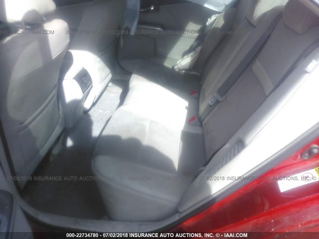 4T1BD1FK6EU116908 - 2014 TOYOTA CAMRY HYBRID/LE/XLE 红色 照片 8