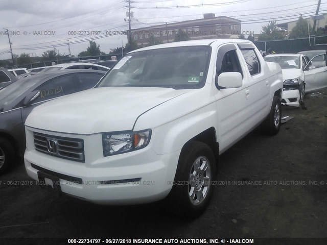 2HJYK16478H538419 - 2008 HONDA RIDGELINE RTS WHITE photo 2