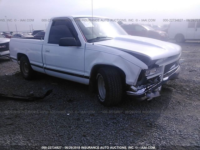 1GTEC14R8VZ505668 - 1997 GMC SIERRA C1500 WHITE photo 1