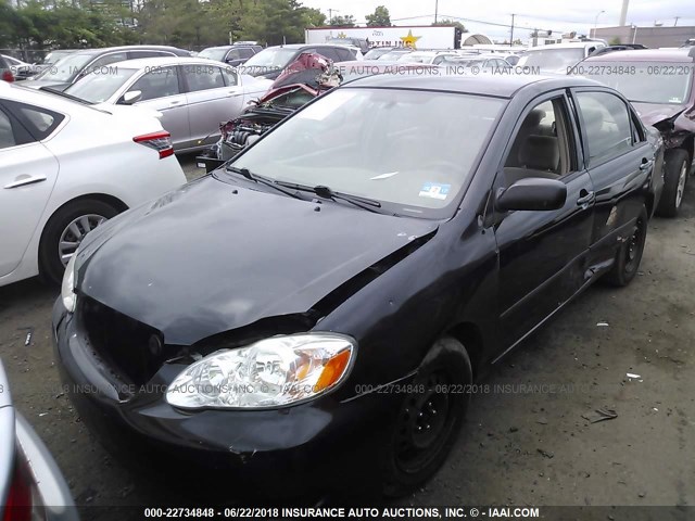 JTDBR32E252057384 - 2005 TOYOTA COROLLA CE/LE BLACK photo 2