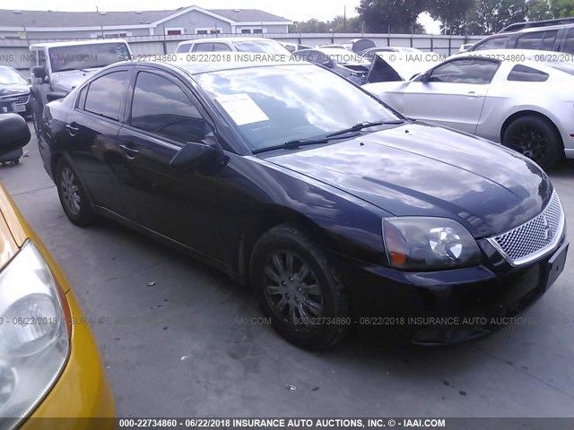 4A32B2FF7BE024597 - 2011 MITSUBISHI GALANT FE BLACK photo 1