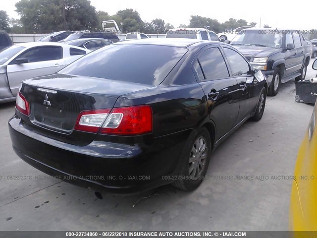 4A32B2FF7BE024597 - 2011 MITSUBISHI GALANT FE BLACK photo 4