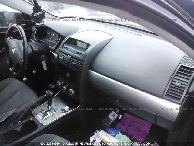 4A32B2FF7BE024597 - 2011 MITSUBISHI GALANT FE BLACK photo 5