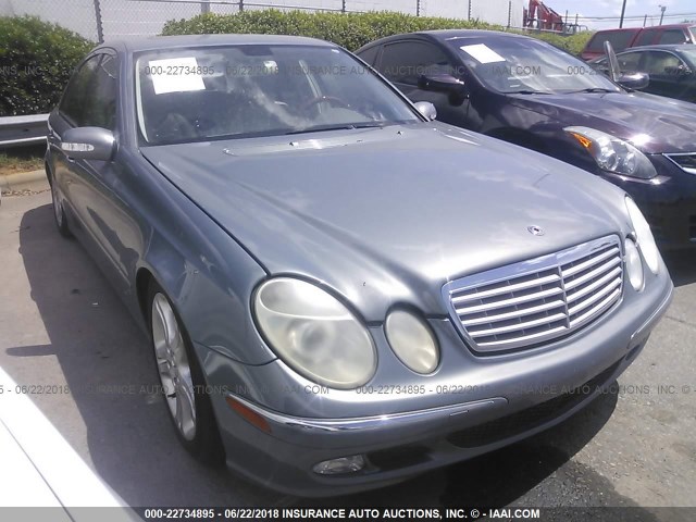 WDBUF70J84A595938 - 2004 MERCEDES-BENZ E 500 BLUE photo 1