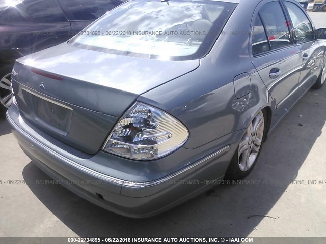 WDBUF70J84A595938 - 2004 MERCEDES-BENZ E 500 BLUE photo 6