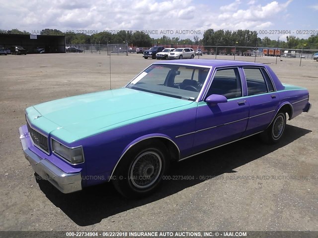 1G1BL51Z6JR176325 - 1988 CHEVROLET CAPRICE PURPLE photo 2