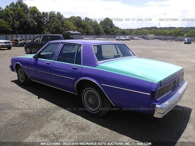 1G1BL51Z6JR176325 - 1988 CHEVROLET CAPRICE PURPLE photo 3