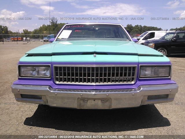 1G1BL51Z6JR176325 - 1988 CHEVROLET CAPRICE PURPLE photo 6