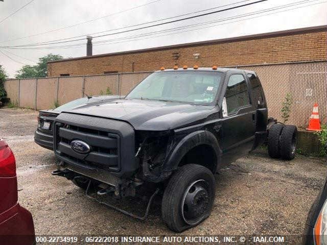 1FD0X4GT7BEC17257 - 2011 FORD F450 SUPER DUTY BLACK photo 1