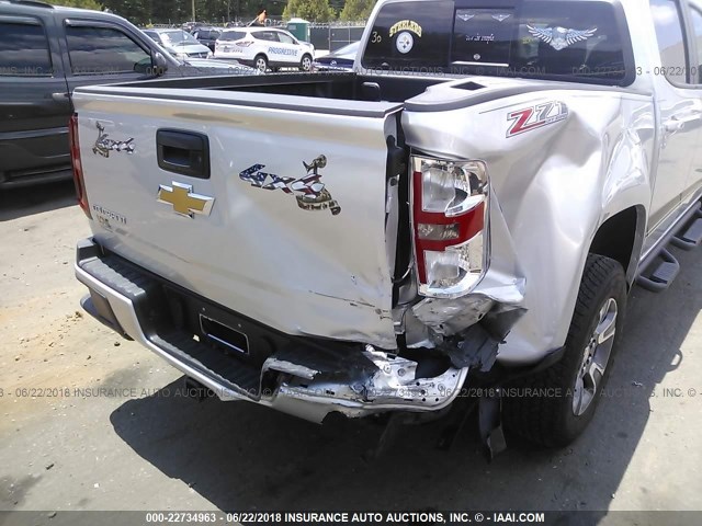 1GCGTDE31G1315894 - 2016 CHEVROLET COLORADO Z71 SILVER photo 6