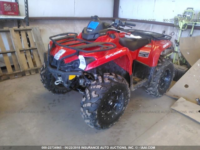 3JBLGAR27HJ001906 - 2017 CAN-AM OUTLANDER 450/450 DPS RED photo 2