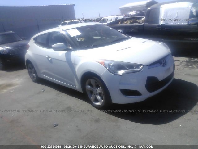 KMHTC6AD1FU223749 - 2015 HYUNDAI VELOSTER WHITE photo 1