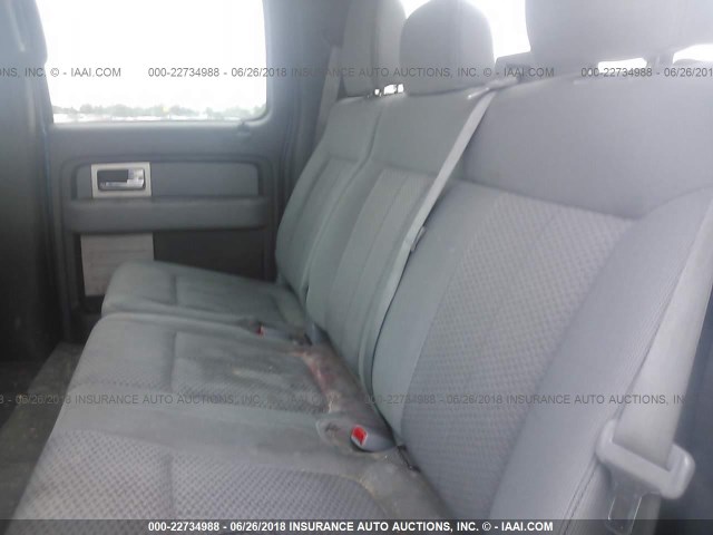 1FTFW1EF2BFB85275 - 2011 FORD F150 SUPERCREW BLUE photo 8