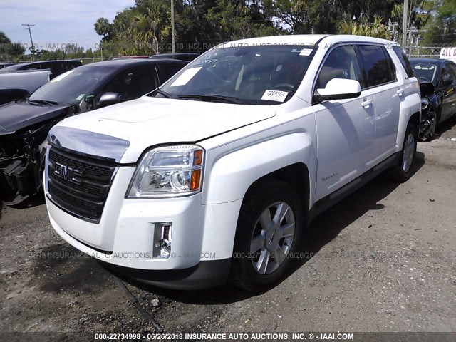 2CTALMEC7B6228484 - 2011 GMC TERRAIN SLE WHITE photo 2