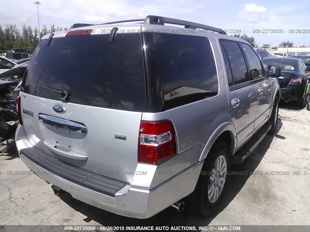 1FMJU1H50CEF06445 - 2012 FORD EXPEDITION XLT/KING RANCH SILVER photo 4