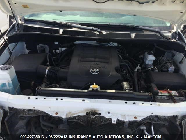 5TFUM5F10CX033210 - 2012 TOYOTA TUNDRA WHITE photo 10