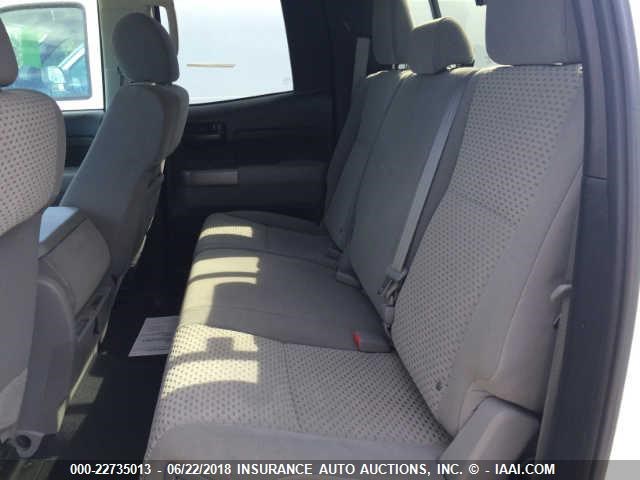 5TFUM5F10CX033210 - 2012 TOYOTA TUNDRA WHITE photo 8