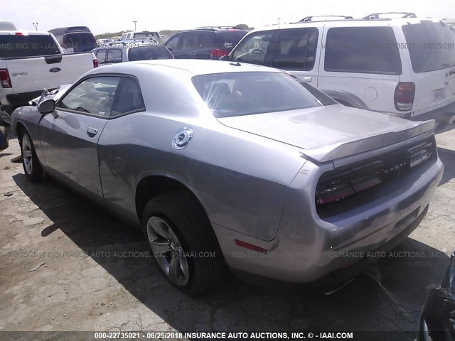 2C3CDZAG2JH242744 - 2018 DODGE CHALLENGER SXT SILVER photo 3