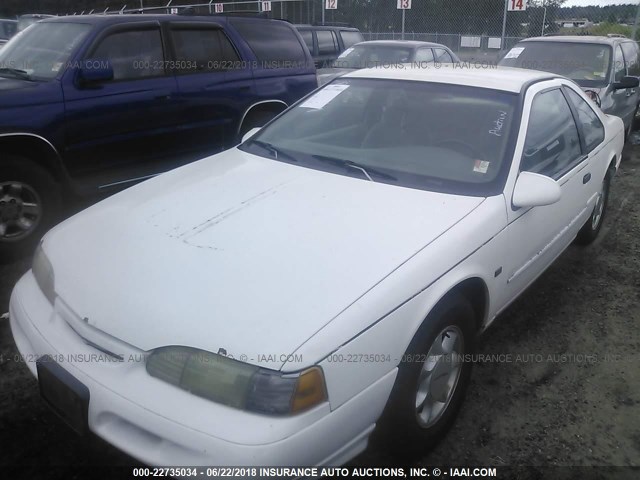 1FALP62W8SH179010 - 1995 FORD THUNDERBIRD LX WHITE photo 2