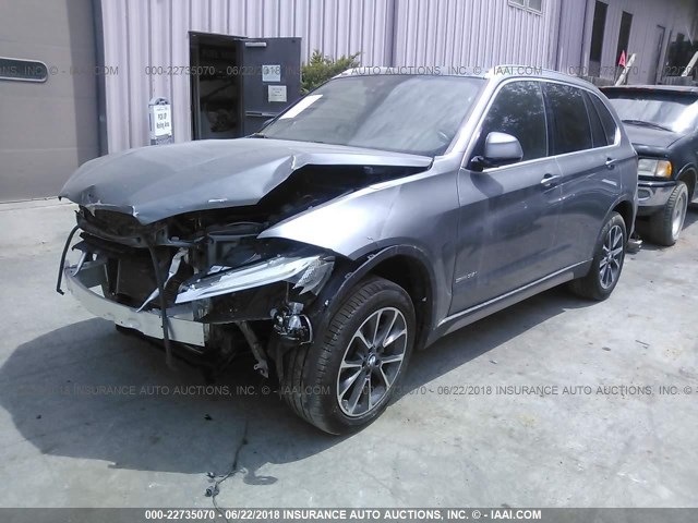 5UXKR2C30H0W43314 - 2017 BMW X5 SDRIVE35I GRAY photo 2
