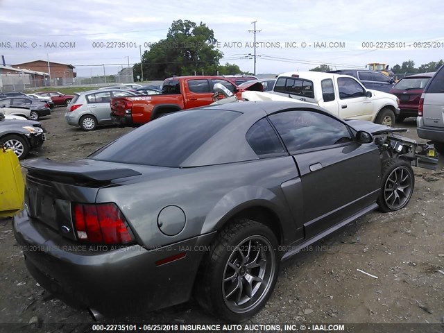 1FAFP42R24F164822 - 2004 FORD MUSTANG MACH I GRAY photo 4