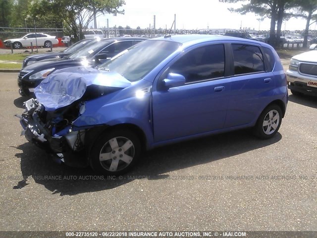 KL1TD66E69B319371 - 2009 CHEVROLET AVEO LS/LT 蓝色 照片 2