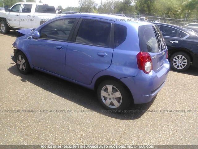 KL1TD66E69B319371 - 2009 CHEVROLET AVEO LS/LT BLUE photo 3